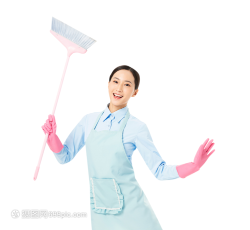 家政服务女性扫地